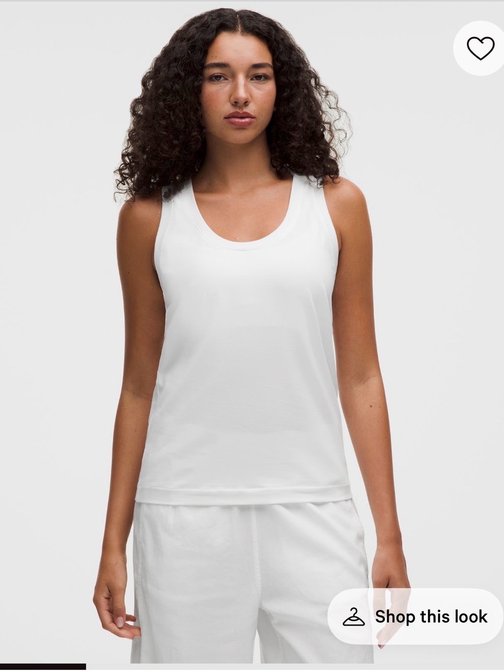 Women's White Tank Top size 6
